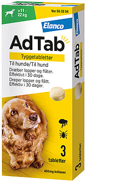 AdTab til hunde 3-pak >11-22 kg 450 mg