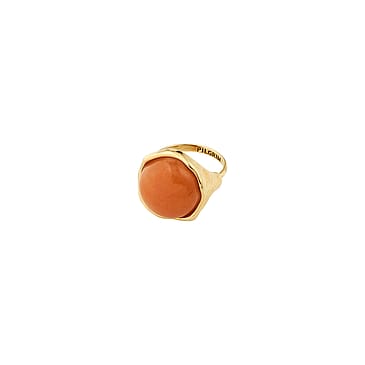 Pilgrim Ring SENSE Guldbelagt/agat