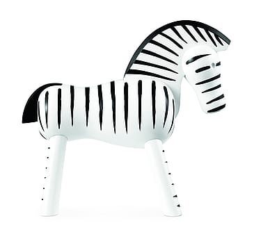 Kay Bojesen Zebra Sort/ hvid 14 cm
