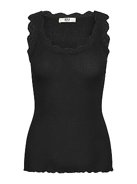 Rosemunde Regular U-neck Top Black XL
