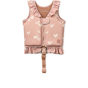 LIEWOOD Dove  Swim Vest w Frill Sweethearts / Pale tuscany 11-15 kg
