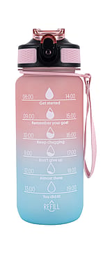 Elevate Motivations Vandflaske 600 ml Light Pink/Light Blue