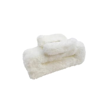 PIPOL'S BAZAAR Cally Furry Clamp Bigger White