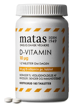 Matas Striber D-vitamin 10 µg 180 tabl.