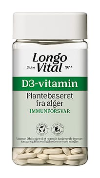 Longo Vital D-vitamin 25 µg, plantebaseret 180 stk