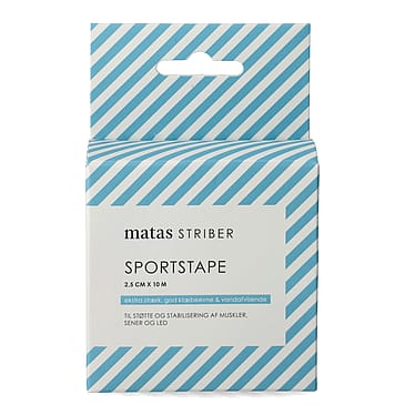 Matas Striber Sportstape Hvid 2,5 cm x 10 m (smal)