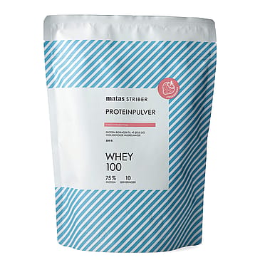 Matas Striber Whey 100 Proteinpulver Jordbær/ 300 g