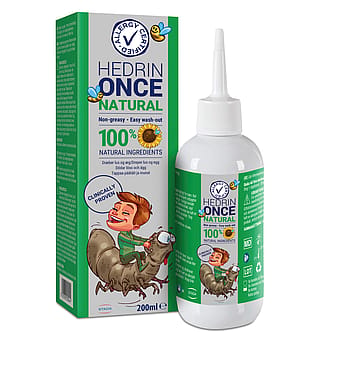 Hedrin Once Natural lusebehandling lotion 200 ml