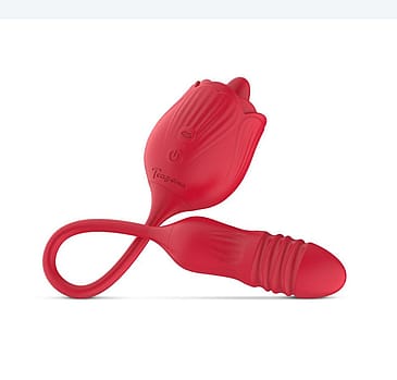 EasyToys Licking Rose & Bumping Egg Vibrator