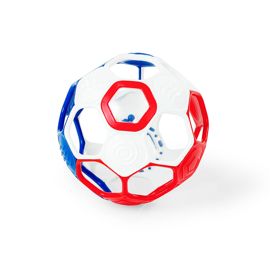 Oball Fodboldrangle Rød Hvid Blå 0 mdr