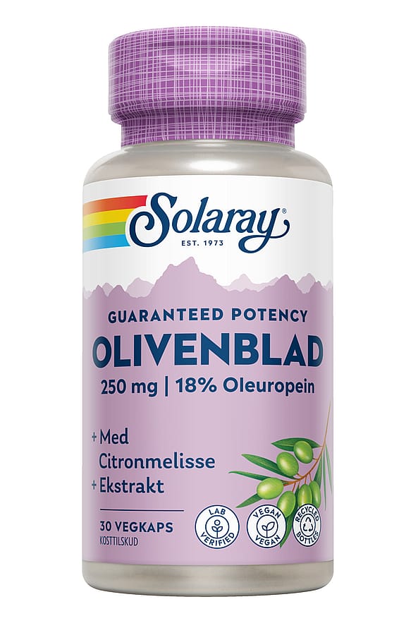 Solaray Olivenblad 30 kaps.