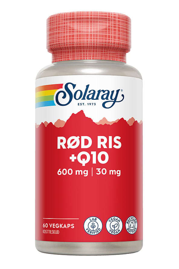 Solaray Rød Ris +Q10 60 kaps.
