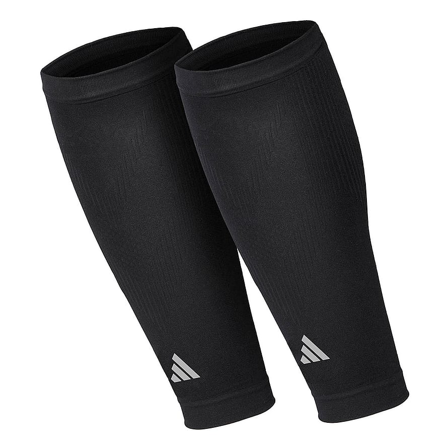 Adidas Compression Læg Sleeves Sort S/M