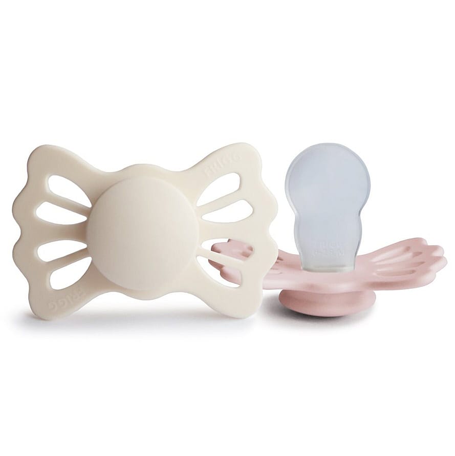 FRIGG Lucky Sutter i Silikone 2-pak Cream/Blush Str. 2