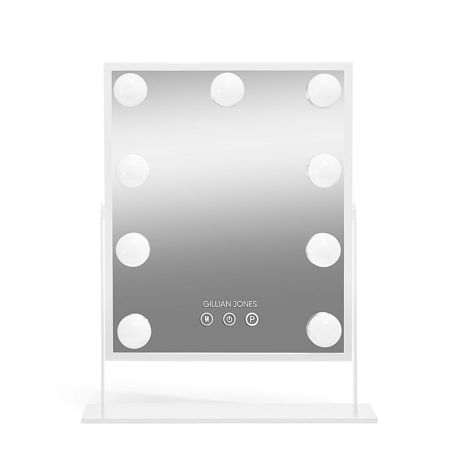Gillian Jones Makeup Artist Mirror med 9 Kraftige LED Pærer Hvid