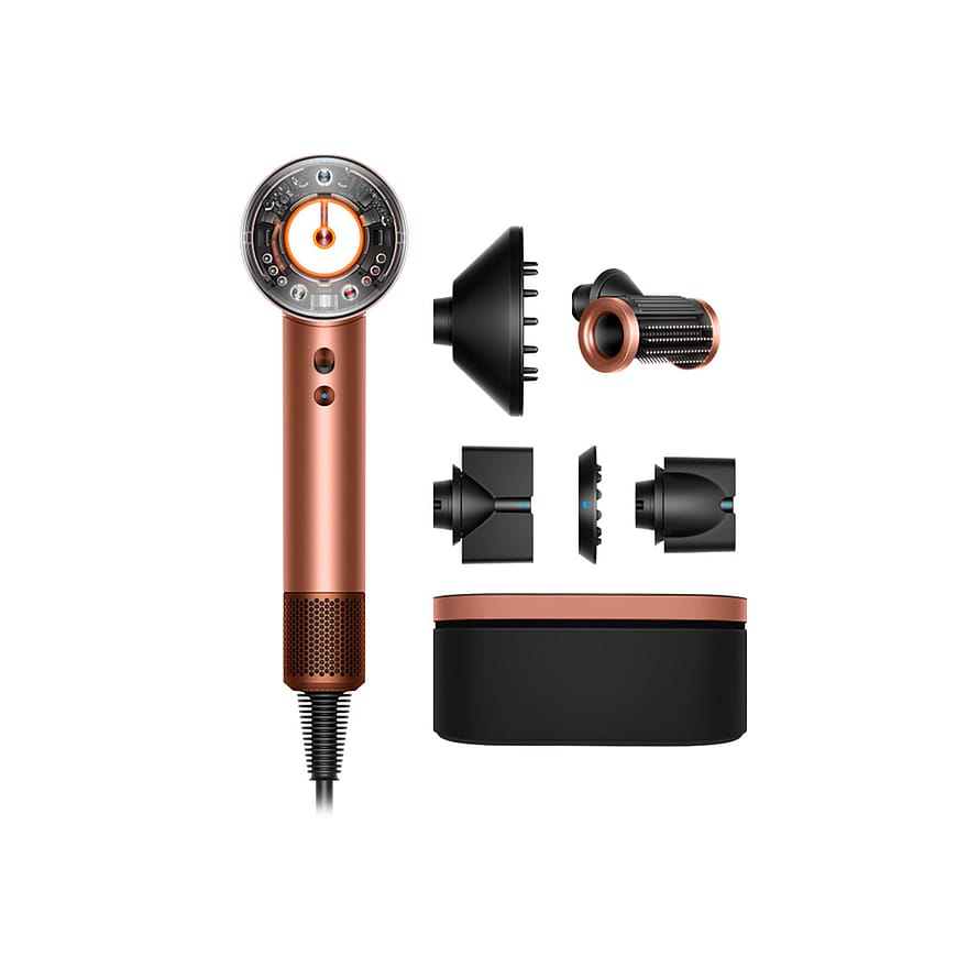 Dyson Supersonic Nural Hairdryer Straight + Wavy Amber Silk/Pink Champagne