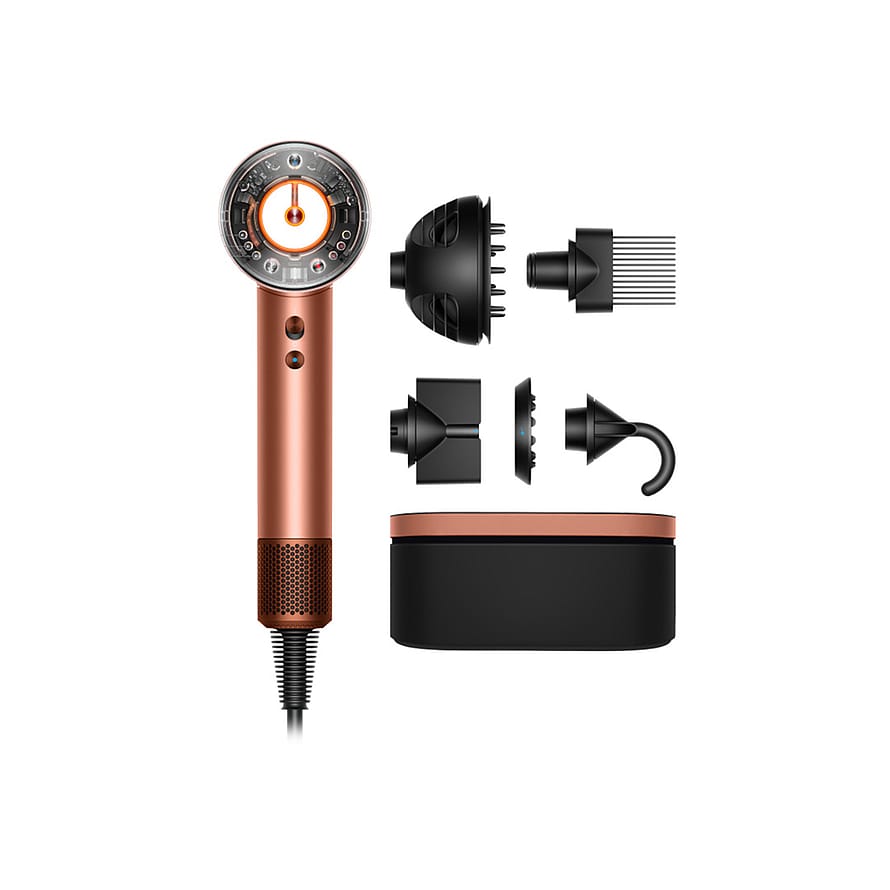 Dyson Supersonic Nural Hairdryer Curly + Coily Amber Silk/Pink Champagne