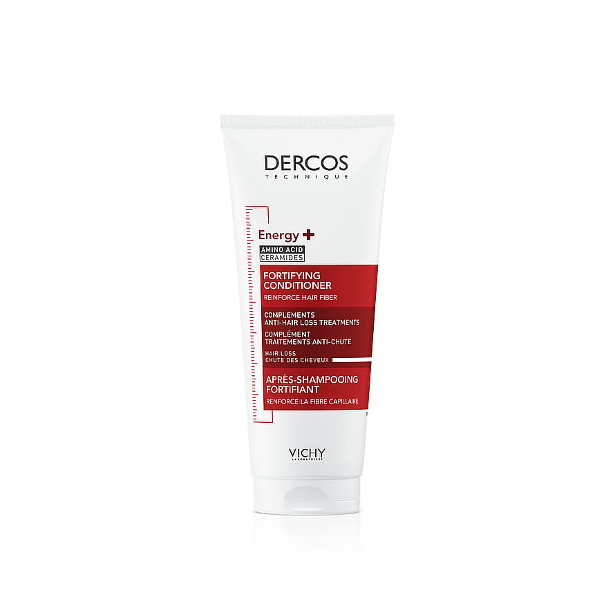 Vichy Dercos Energigivende Balsam (Rød) til Fint Hår/Hårtab. 200 ml
