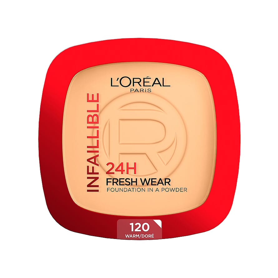 L'Oréal Paris Infaillible 24H Fresh Wear Foundation in a Powder Cool Undertone 30 ml 120 Warm
