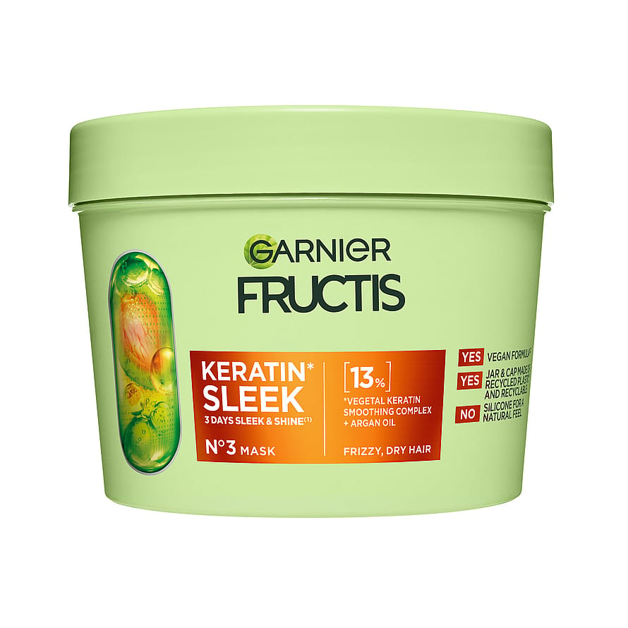 Garnier Fructis Keratin Sleek Hårmaske 370 ml