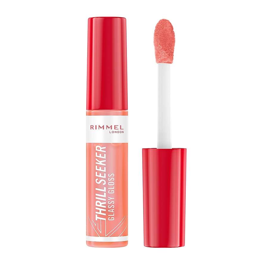 Rimmel Thrill Seeker Glassy Gloss Lip Gloss 250 Peachy Vibe