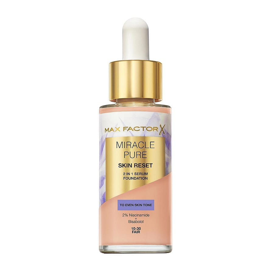 Max Factor Miracle Pure Skin Reset 2 In 1 Serum Foundation 10-30 Fair