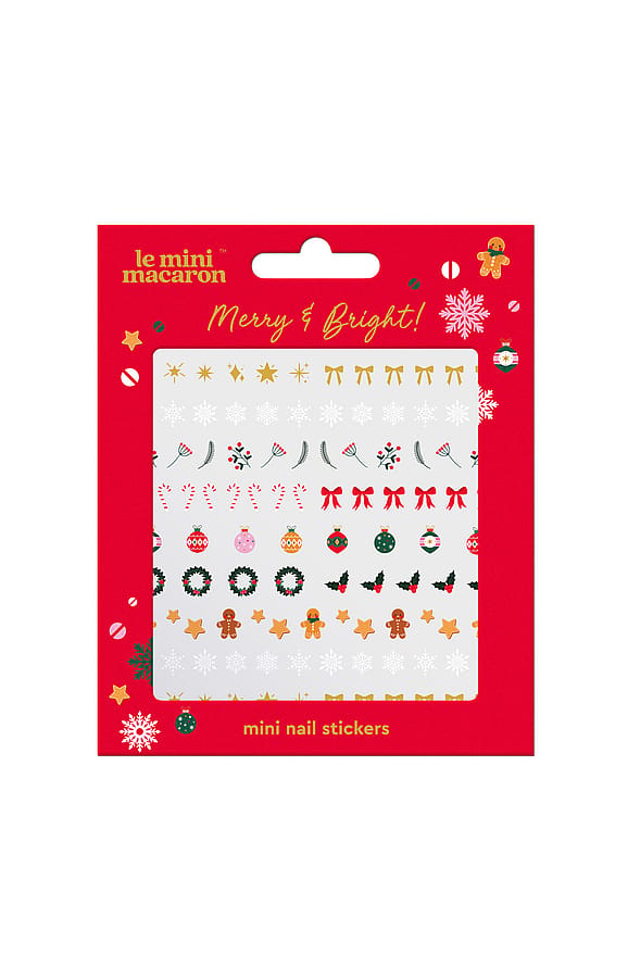 Le mini macaron Mini Nail Stickers Merry & Bright