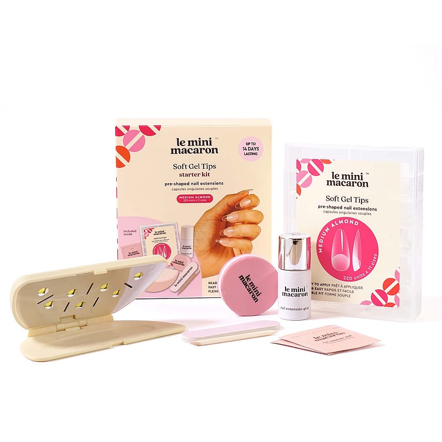 Le mini macaron Soft Gel Tips Starter Kit