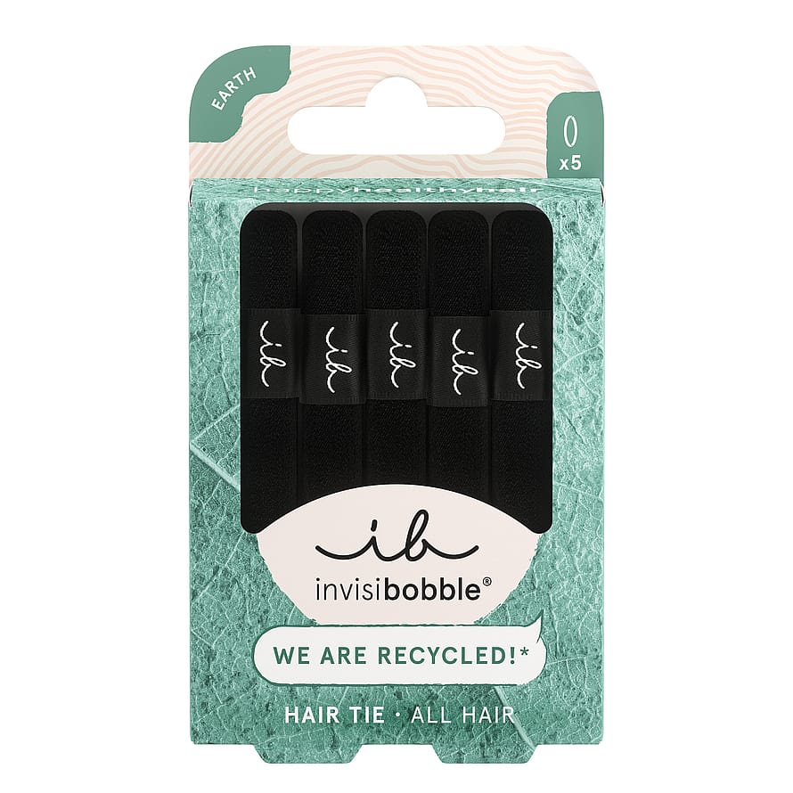 Invisibobble_ Hair Tie Black 5 stk