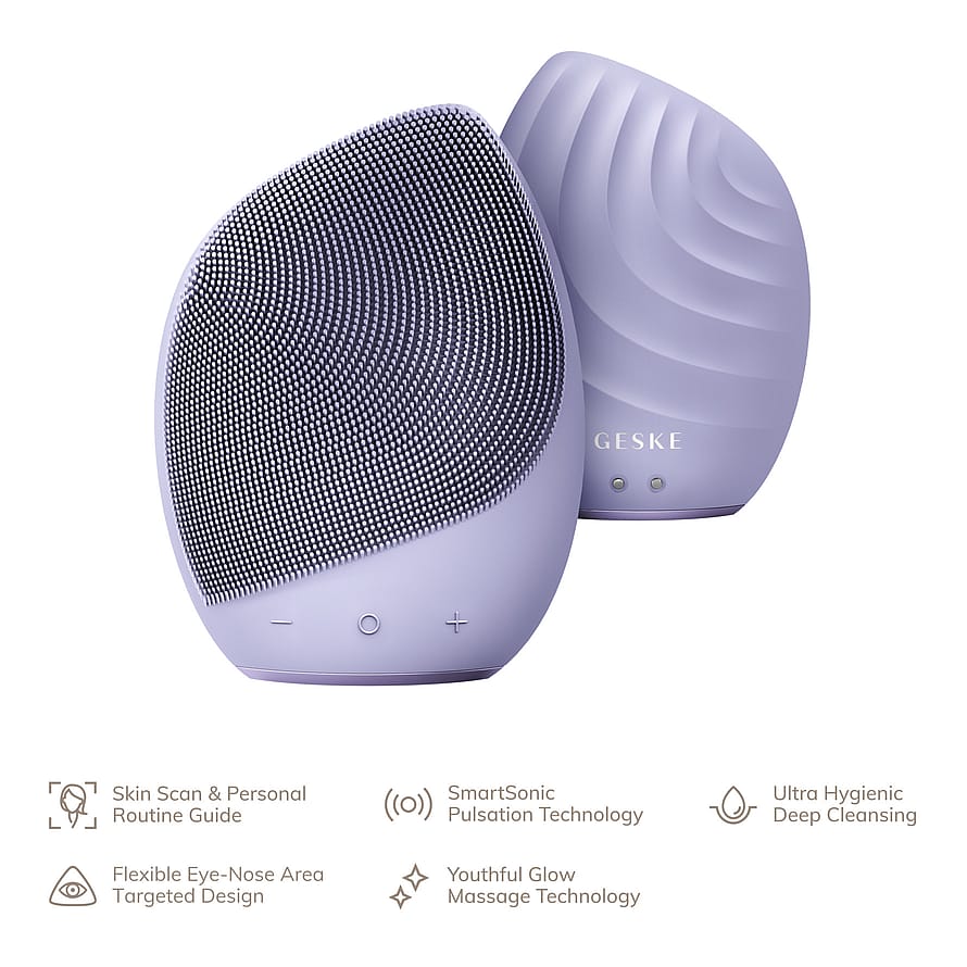 GESKE Sonic Facial Brush 5 in 1 Purple
