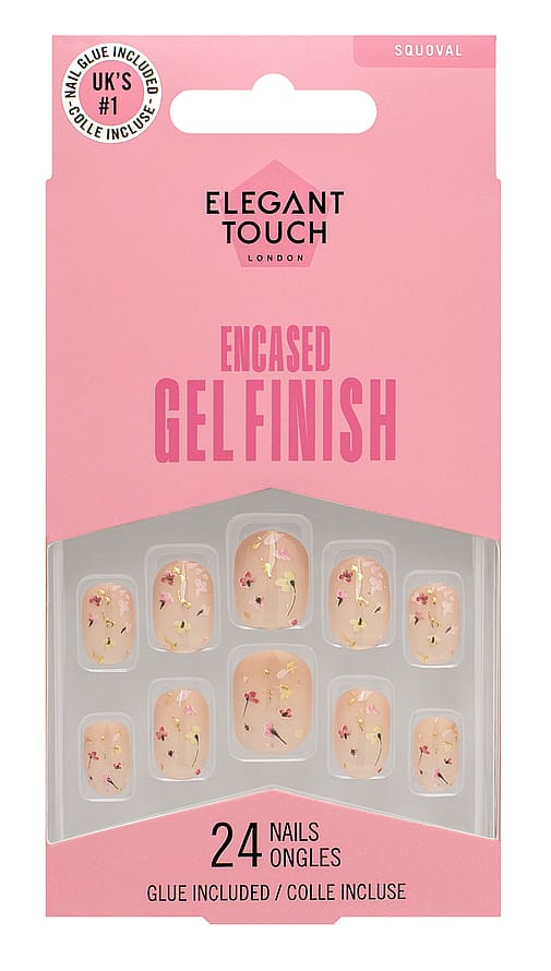 Elegant Touch Kunstige Negle Gel Finish Encased Gel Forever Flowers