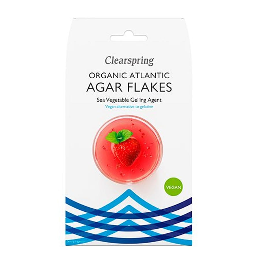 Clearspring Agar flager veg. geleringsmiddel af tang Ø 30 g