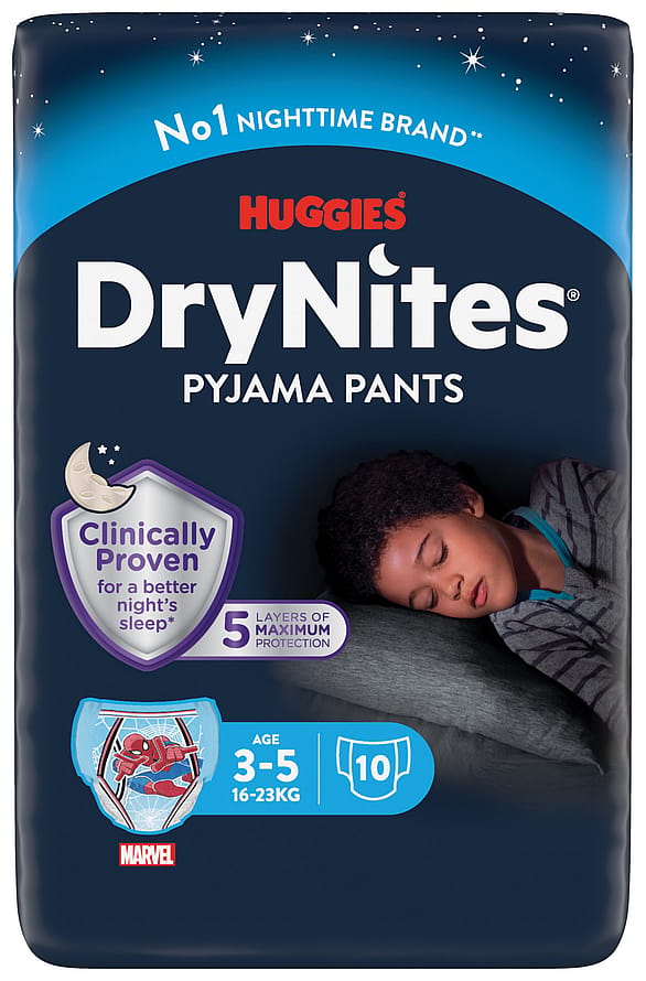 DryNites Natunderbukser Dreng 3-4 år 10 stk.