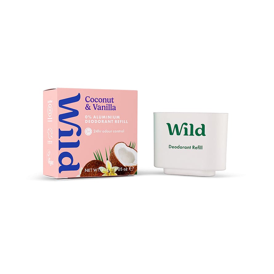 Wild Deodorant Refill Coconut Vanilla