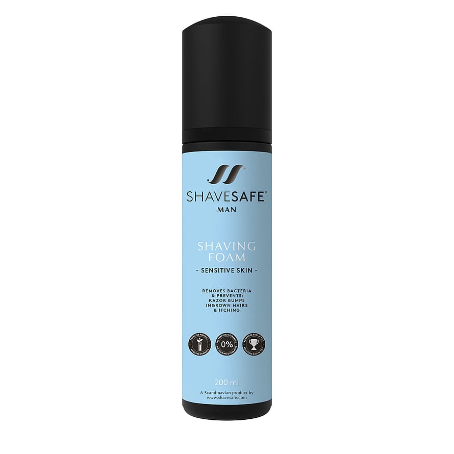 ShaveSafe Barberskum til mænd sensitiv 200 ml