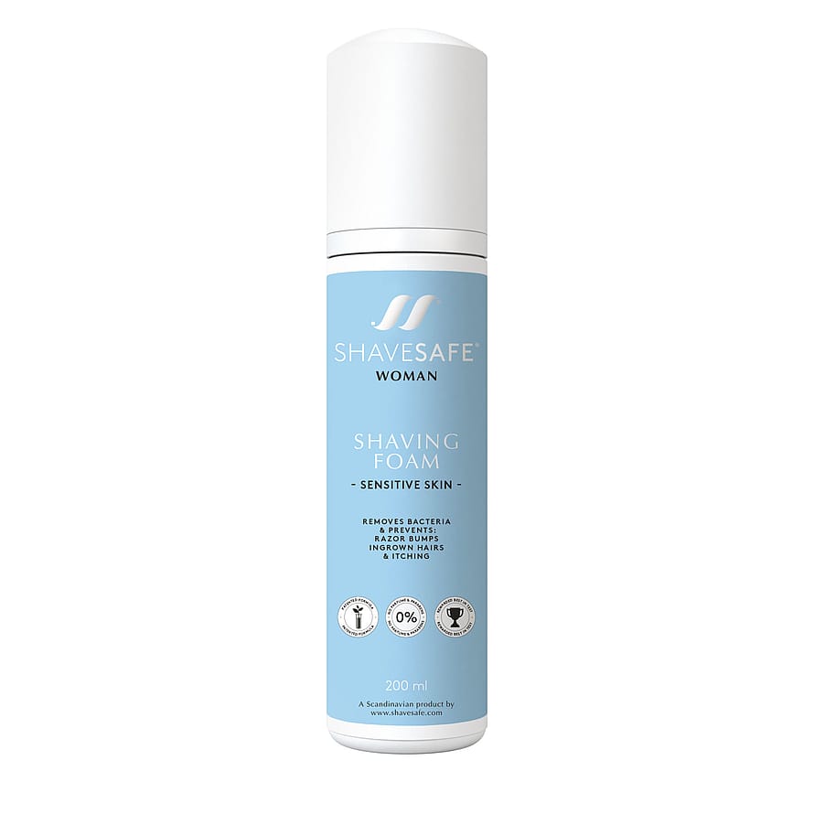 ShaveSafe Barberskum til kvinder sensitiv 200 ml