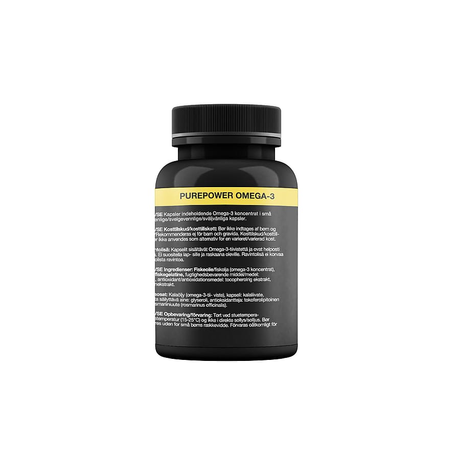 PurePower Omega-3 Fiskeolie kapsler 150 kaps.