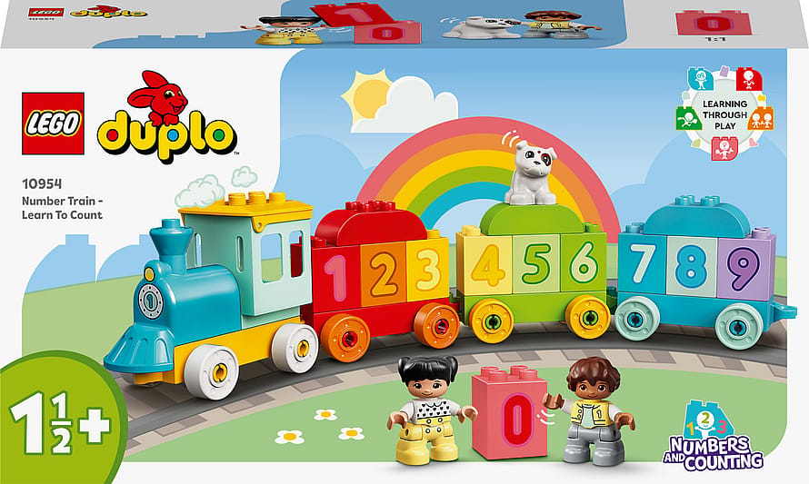 Lego Duplo Mit Første Tog med Tal – Lær At Tælle Byggelegetøj 10954