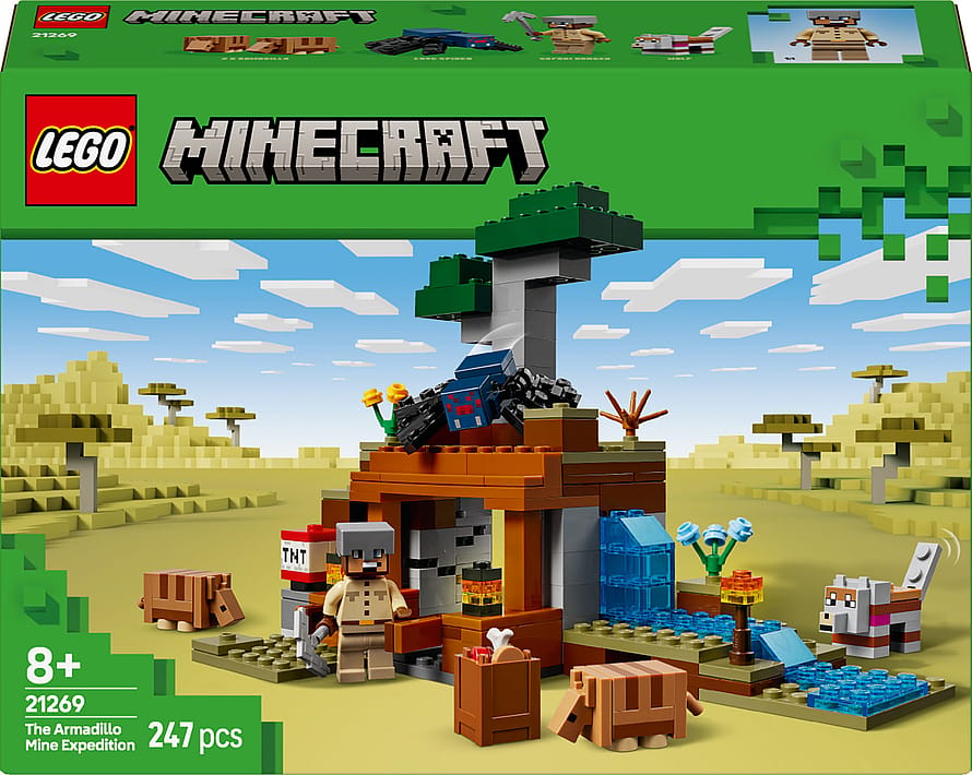 Lego Minecraft Bæltedyrsmineekspeditionen Videospilfigur 21269