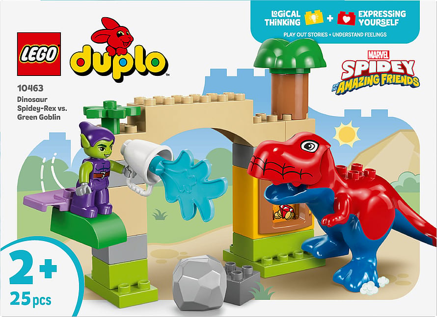Lego Spidey-Rex-dinosaur mod Green Goblin 10463