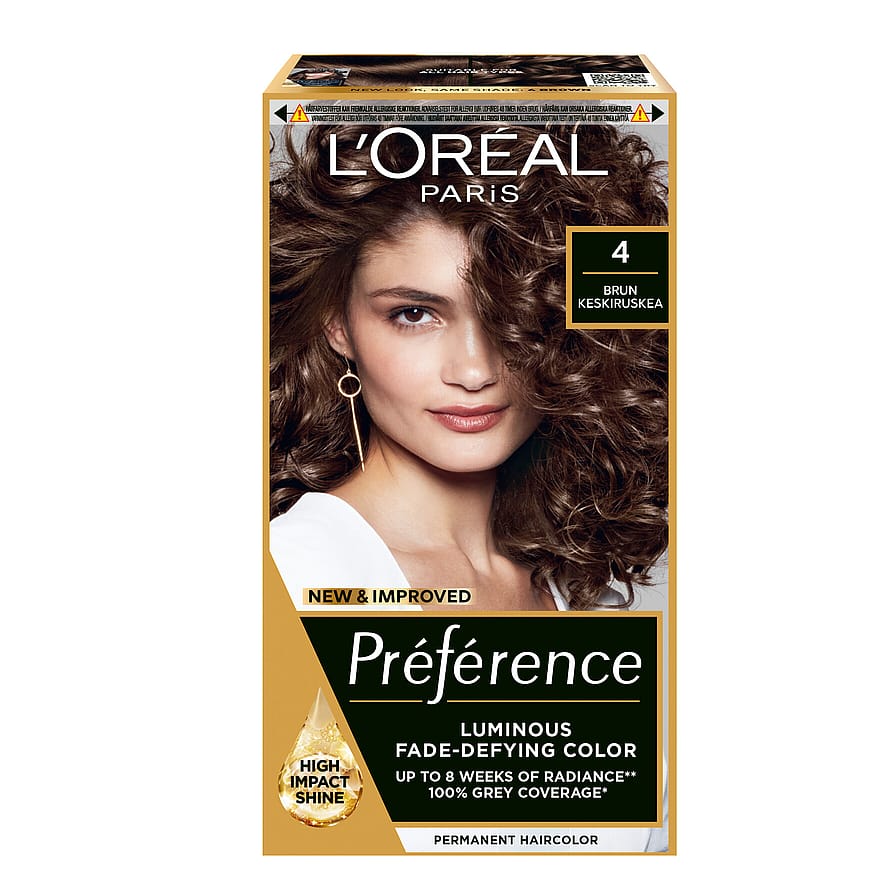 L'Oréal Paris Préférence Hårfarve 04.00 Tahiti Deep Brown
