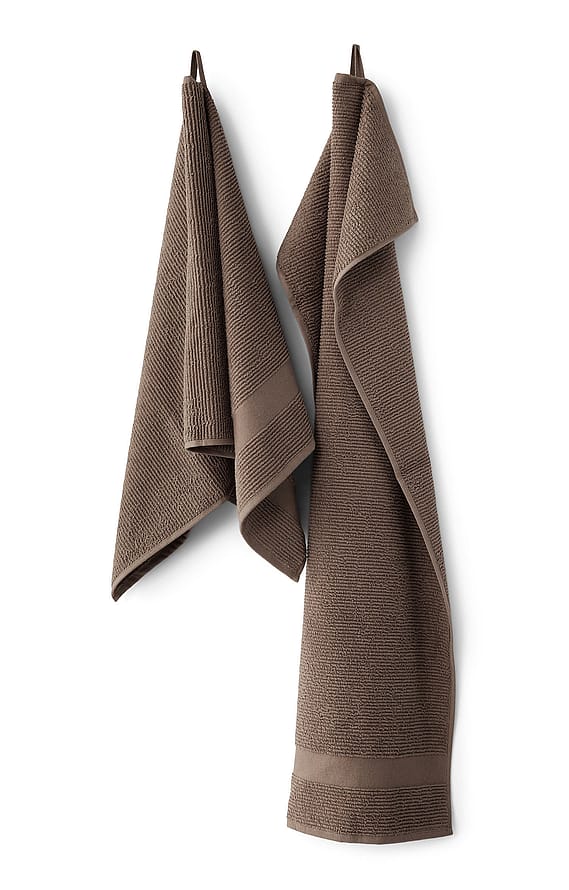 Compliments Slow Towel 2-pak Brown 70x140 cm
