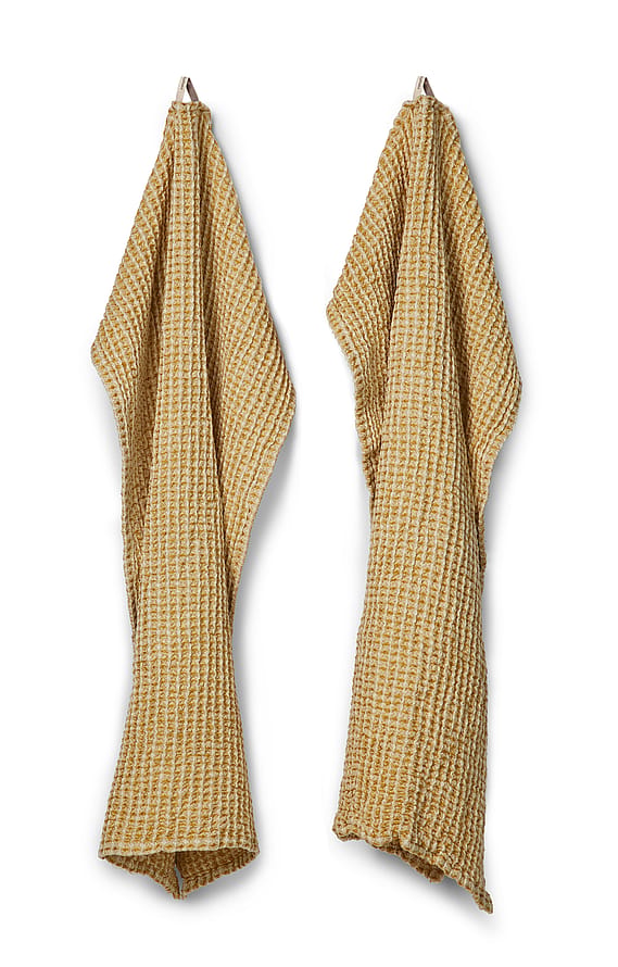 Compliments Como Towel 2-pak Mustard 40 x 60 cm