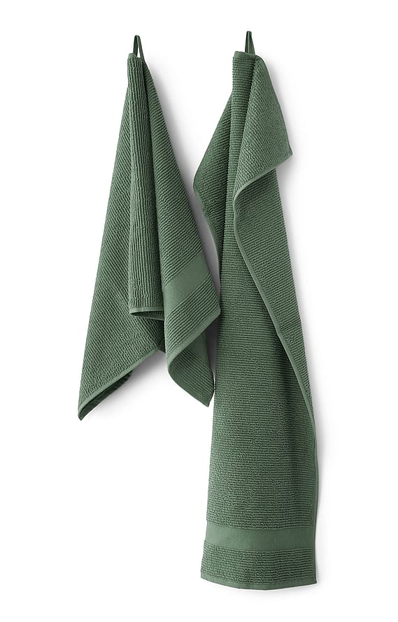 Compliments Slow Towel 2-pak Forest Green 70x140 cm