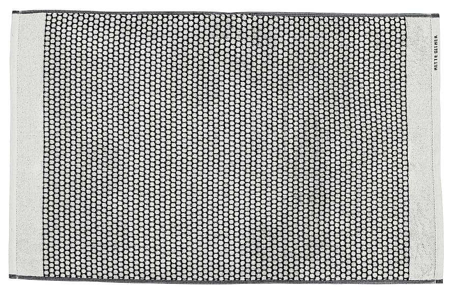 Mette Ditmer Bademåtte Sort/Off-White 50 x 80 cm