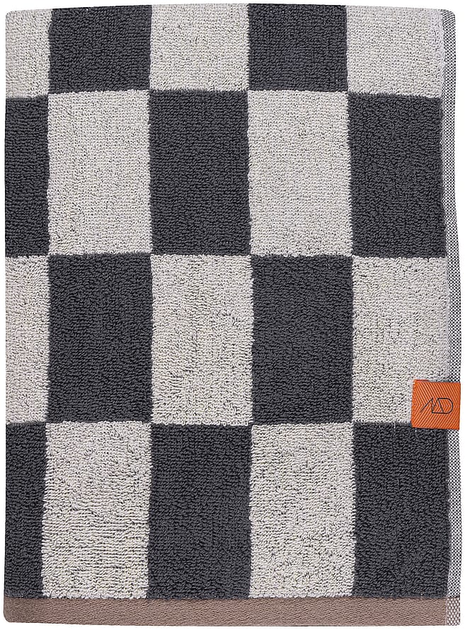 Mette Ditmer Retro Badehåndklæde Mørk Grå 70 x 133 cm