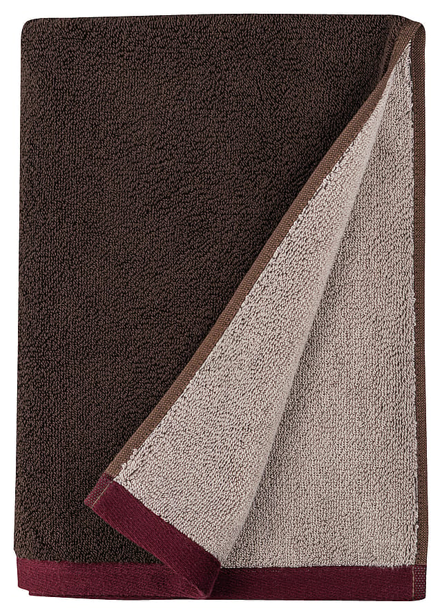 Mette Ditmer Soft Guest Towel Brown/Sand 2 stk - 40 x 55 cm
