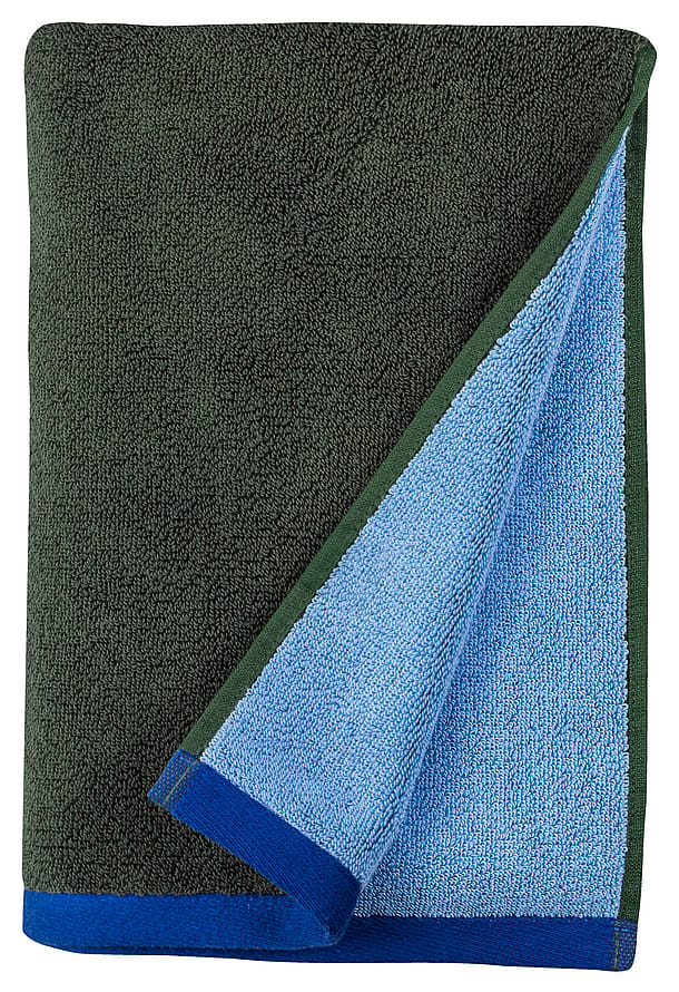 Mette Ditmer Soft Towel Olive/Light Blue 50 x 90 cm