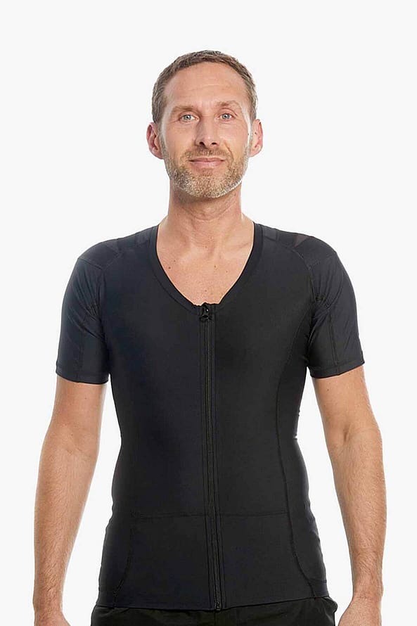 Anodyne Men's Posture Shirt Zipper Sort M