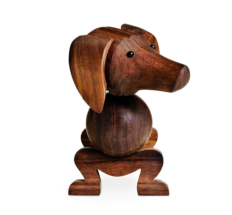Kay Bojesen Gravhund Valnød 11 cm